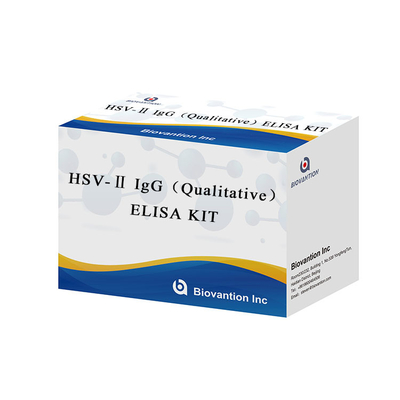 آنتی بادی ها به ویروس هربس ساده (HSV-II) IgG حساس Elisa Kit Format Kit Biovantion برای اندازه گیری دقیق