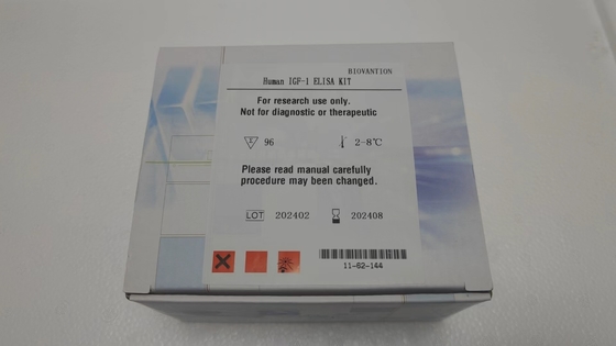 آزمایش ELISA IGF-1 RUO برای مشخصه سیروم/پلازما آزمایش 2-3 ساعت آزمایش ELISA در 2-8.C نگهداری می شود