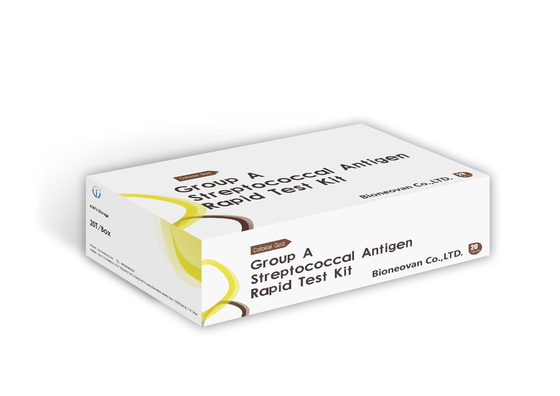 غرور یک کیت تست سریع آنتی ژن استرتوکوک 50 آزمایش خواندن سریع در 5-15 دقیقه