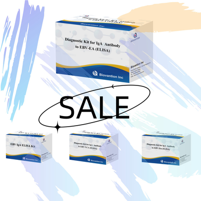 کیت تشخیصی حساسیت 2-8°C برای آنتی بادی IgA به EBV-EA کیت آزمایش ELISA