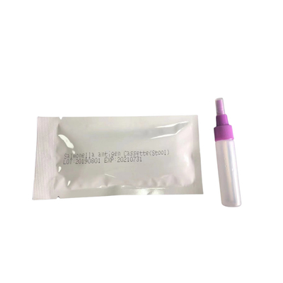 ۲۴ ماه زمان نگهداری تست آنتی ژن سالمونلا تیفوئید S.typhoid Cassett Cassette Gold Colloidal Rapid