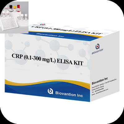 CRP 0.1-300 Mg/L خاصیت کیت تست الیزای با زمان آزمایش سریع 1 ساعت