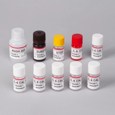 کیت آزمایش IL 6 ELISA 1 ساعت زمان آزمایش 96 آزمایش کیت ELISA برای استفاده آزمایشگاهی IVD