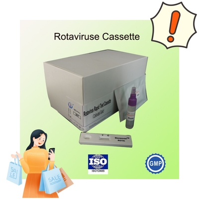 تست سریع IVD Rotavirus Rapid Cassette Colloidal Gold برای تشخیص بیمارستانی 2-30C مدت نگهداری 24 ماه