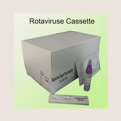 تست سریع IVD Rotavirus Rapid Cassette Colloidal Gold برای تشخیص بیمارستانی 2-30C مدت نگهداری 24 ماه
