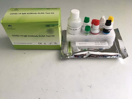 کیت آزمایش کووید-19 IgG ELISA فرمت کیت آزمایش ایمونوسوربنت مرتبط با آنزیم