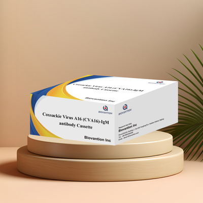 آزمایش سریع آنتی بادی ویروس کوکسکی A16 CVA16-IgM کاسه WB/S/P طلا کلائیدی