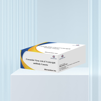CVA16 واکنش تشخیصی IVD ویروس کاکسکی A16 CVA16-IgM آنتی بادی کاسه WB/S/P تست سریع طلا کلائی