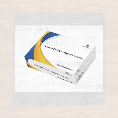 واکنش دهنده آزمایش سریع HIV 1/2 روش کشف طلا کلائیدی با 25 آزمایش