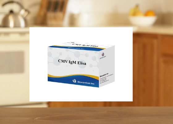 کیت آزمایش cMV IgM Elisa کیت تجزیه و تحلیل ایمونوسوربن مرتبط با آنزیم