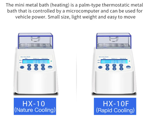 HUXI Mini Dry Bath dry Dry Bath Incubator RT + 5 °C تا 100 °C