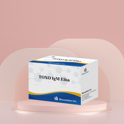 کیت تست TOXO IgM Elisa برای استفاده انسانی کیت تست واکنش دهنده تشخیصی با 96 کیت