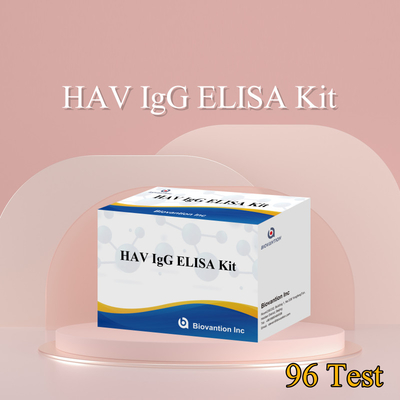 حساسیت بالا HAV IgG کیت الیزای دقیق هپاتیت A تشخیص ویروس قابل اعتماد CE گواهی شده برای استفاده بالینی و تحقیقاتی
