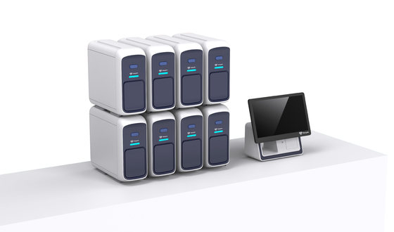 تشخیص آزمایشگاهی بالینی سیستم تشخیص پاتوژن تنفسی PCR Real Time SARS CoV 2 آنفولانزا A B دستگاه