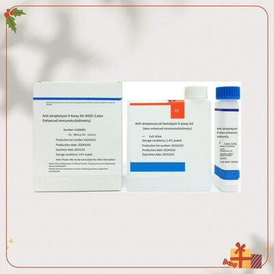 واکنشگر ASO با حساسیت بالا با 96 تست با استفاده از روش ایمونوتوربیدیمتری لاتکس برای تشخیص دقیق