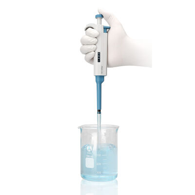 DLAB TopPette یک کانال تنظیم می شود Micropipette با طراحی خفیف ارگونومیک، نمایش حجم دیجیتال شفاف و قسمت پایین خودکلاوی