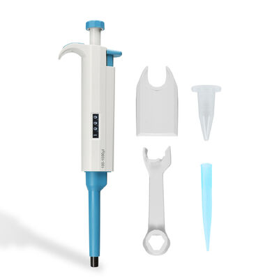 DLAB TopPette Single Channel Adjustable Micropipette with Ergonomic Lightweight Design, Clear Digital Volume Display, and Autoclavable Lower Part